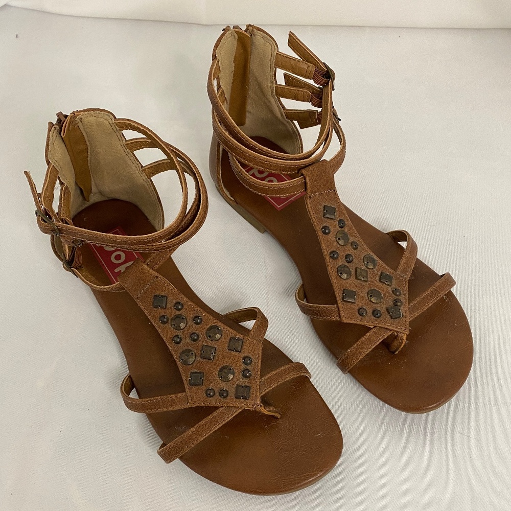 EDL Presents Pop Strappy Sandal. Leather Boho, Goddess, Summer